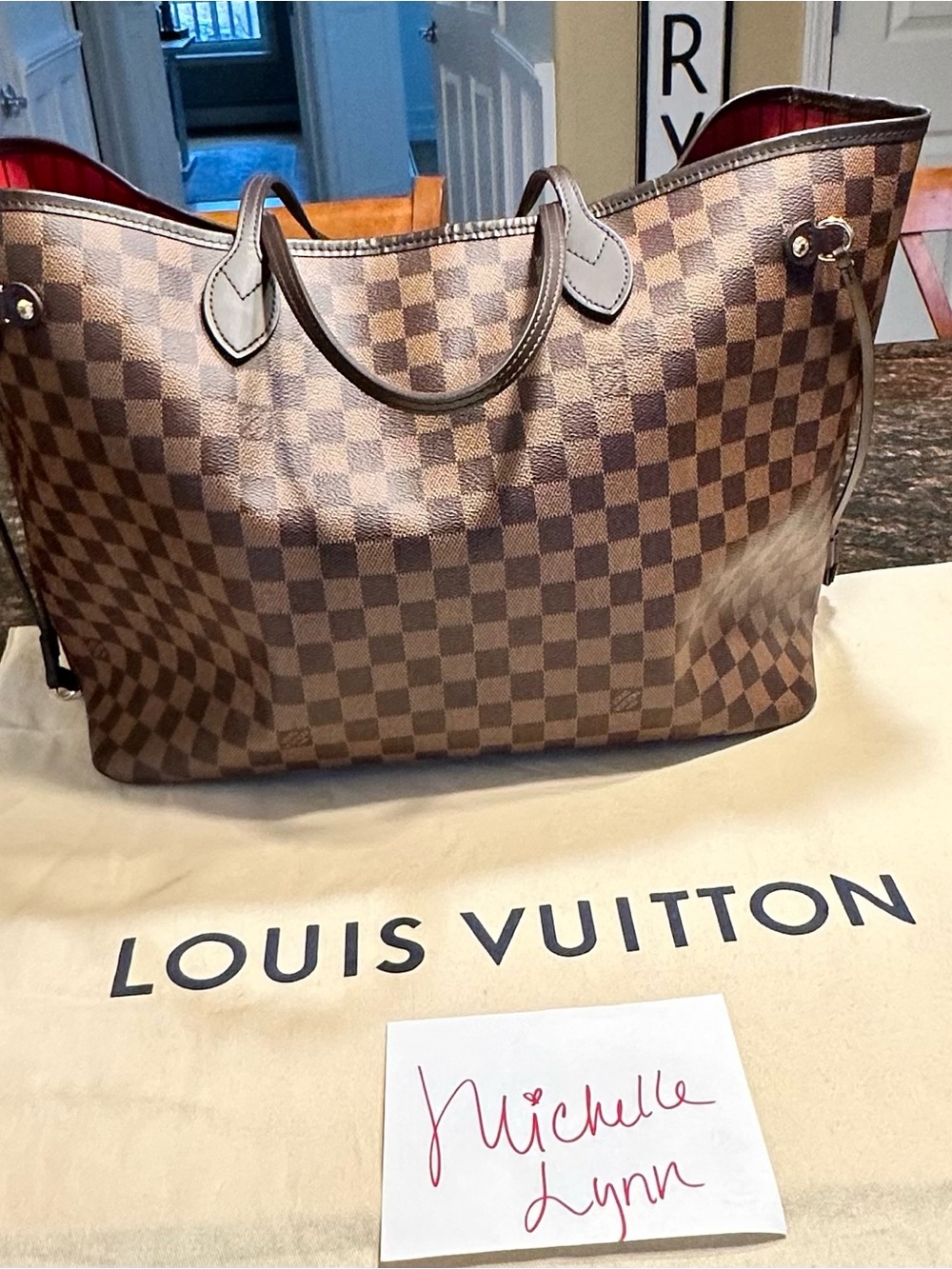 Louis Vuitton Neverfull GM Damier Ebene - Picture 7 of 16